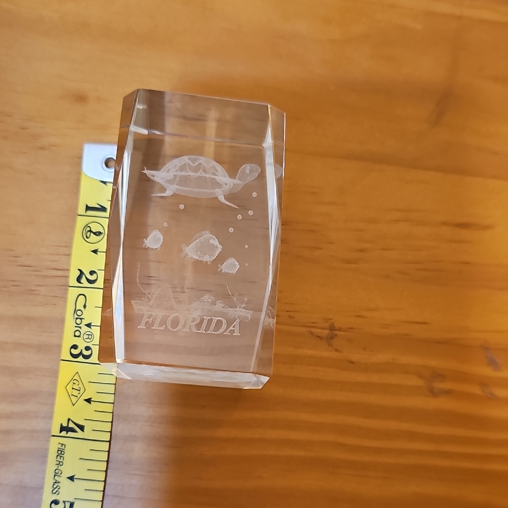 Crystal Turtle Paperweight - Picture 3 of 6